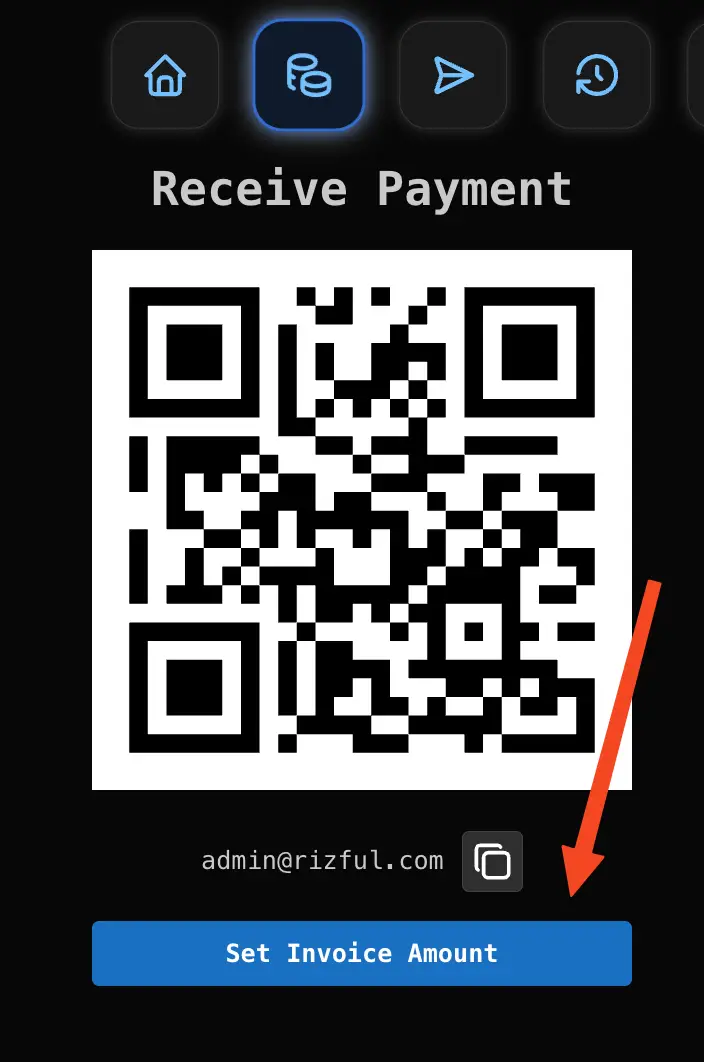 Rizful step 2: Set the invoice amount
